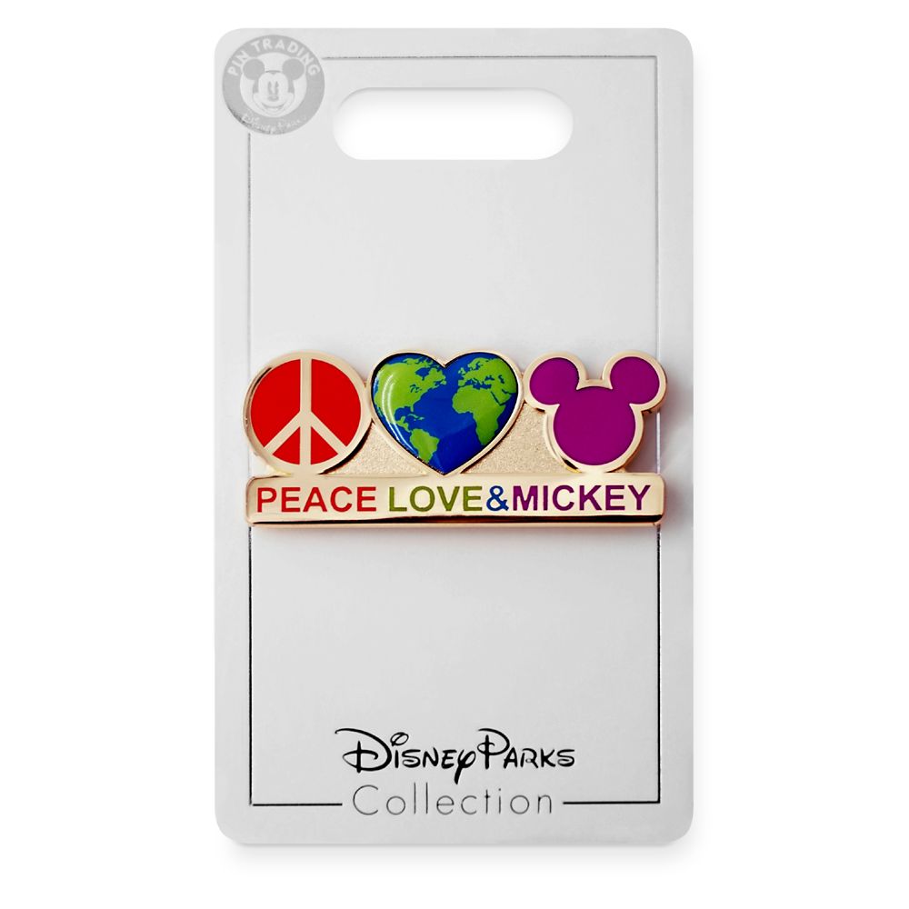 Mickey Mouse ''Peace, Love & Mickey'' Pin