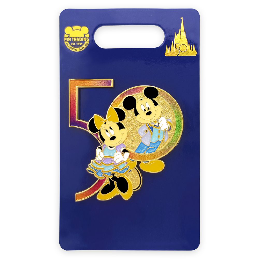 Mickey and Minnie Mouse Pin – Walt Disney World 50th Anniversary