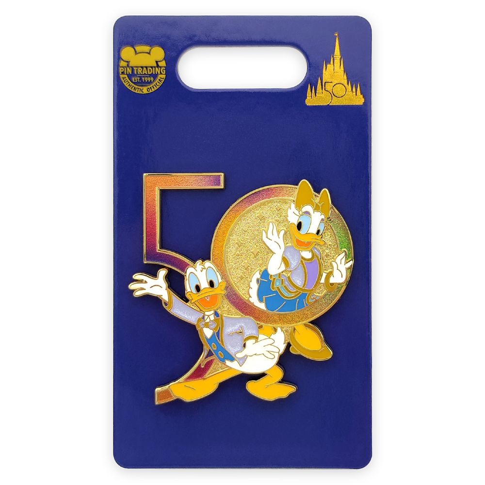 Donald and Daisy Duck Pin – Walt Disney World 50th Anniversary