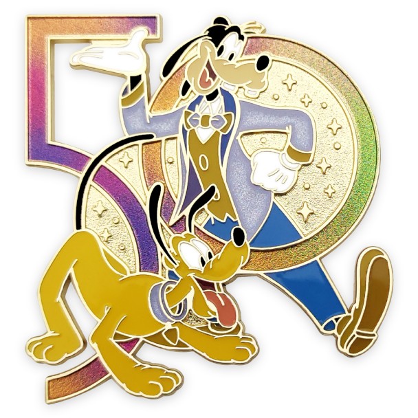 Goofy and Pluto Pin – Walt Disney World 50th Anniversary