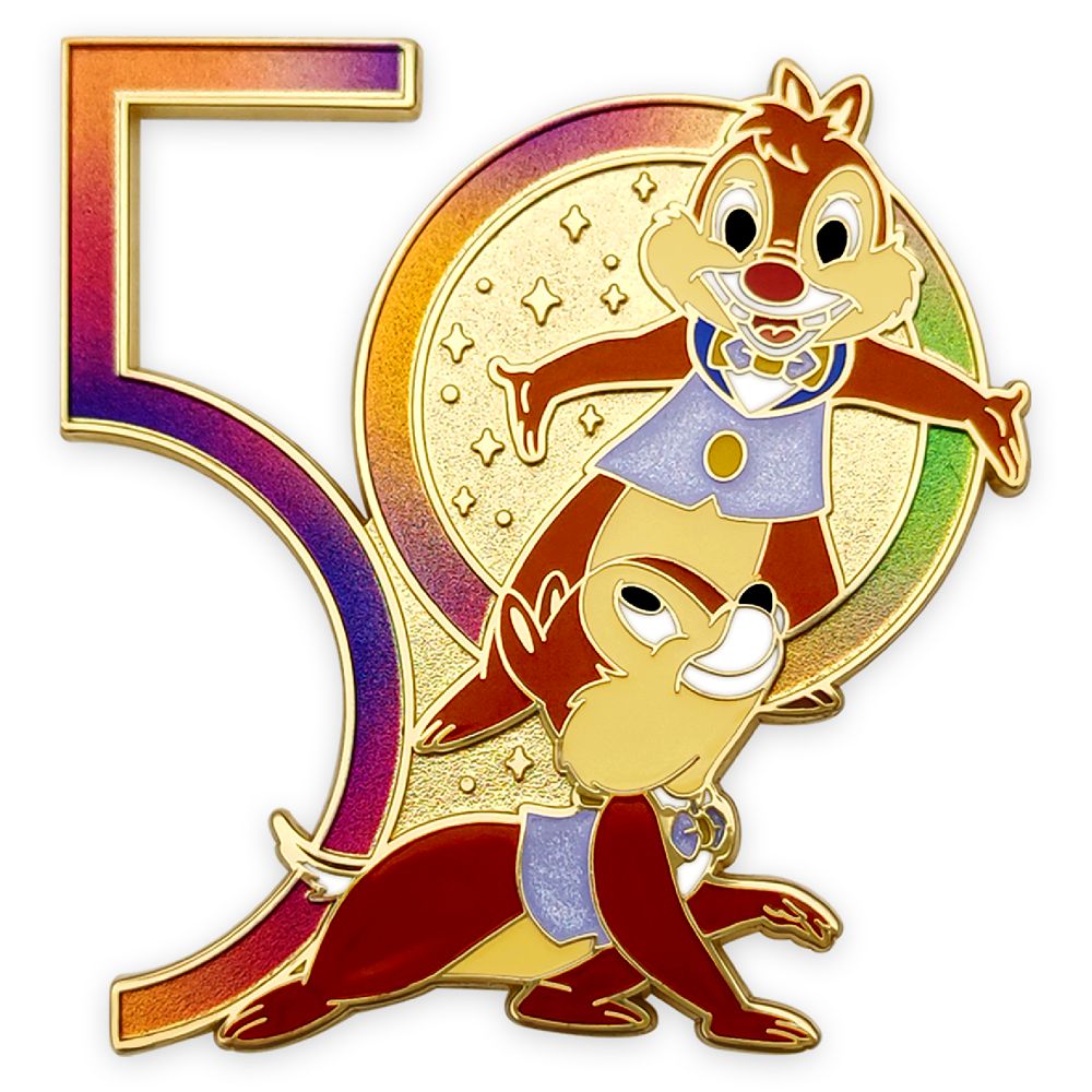 Chip 'n Dale Pin – Walt Disney World 50th Anniversary