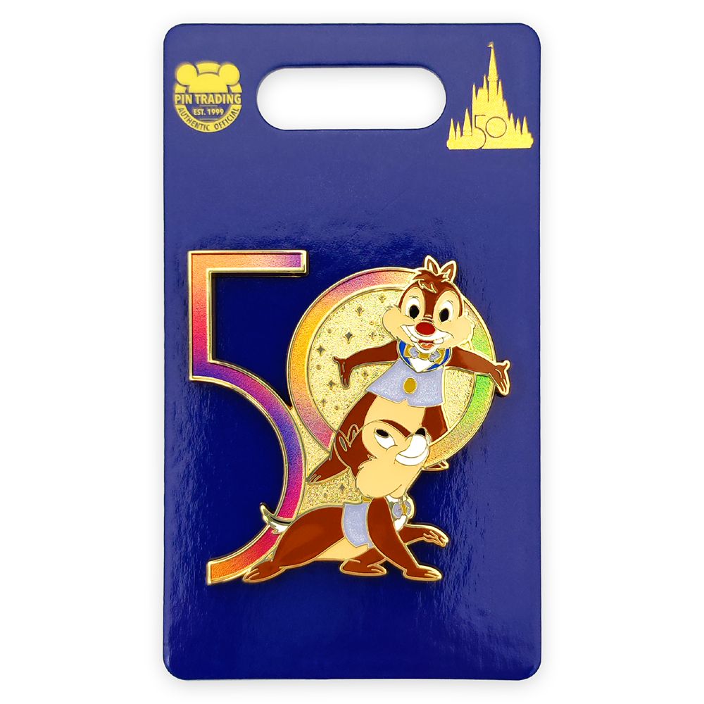 Chip 'n Dale Pin – Walt Disney World 50th Anniversary