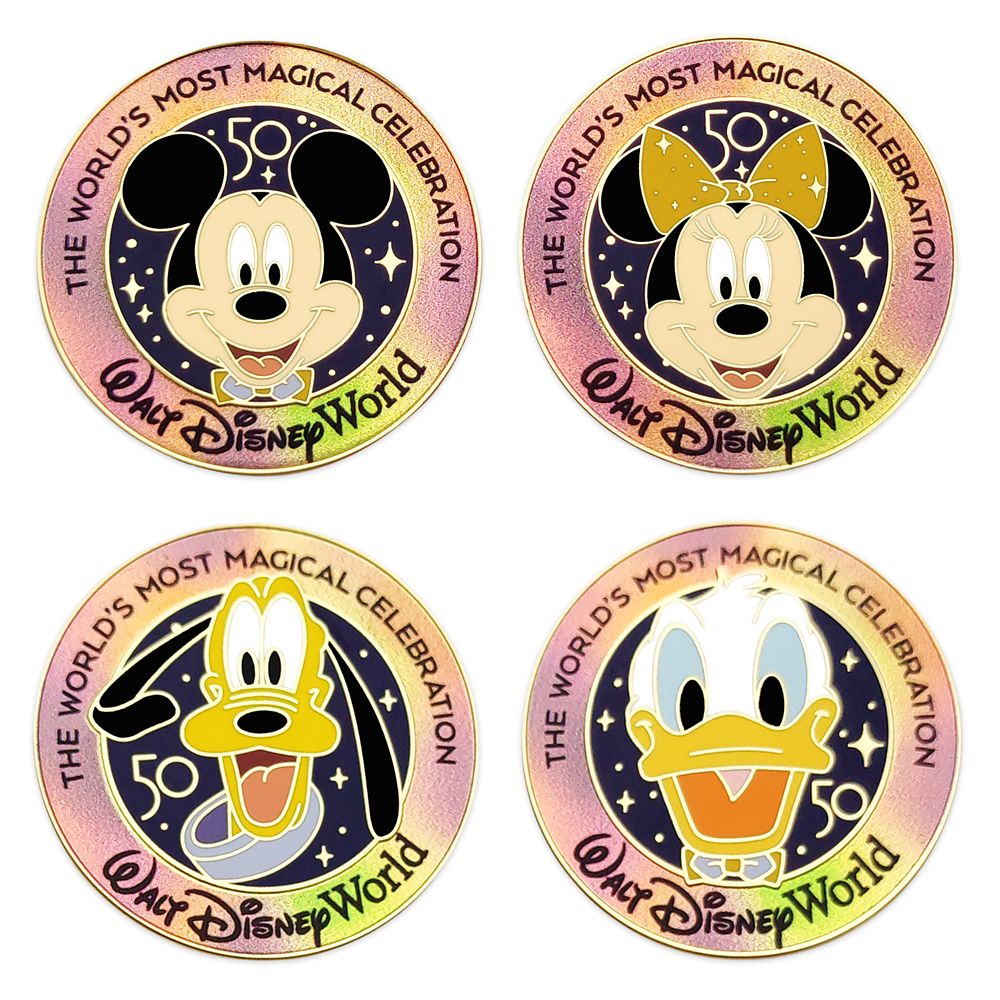 Mickey Mouse and Friends Pin Trading Starter Set – Walt Disney World 50th Anniversary released today