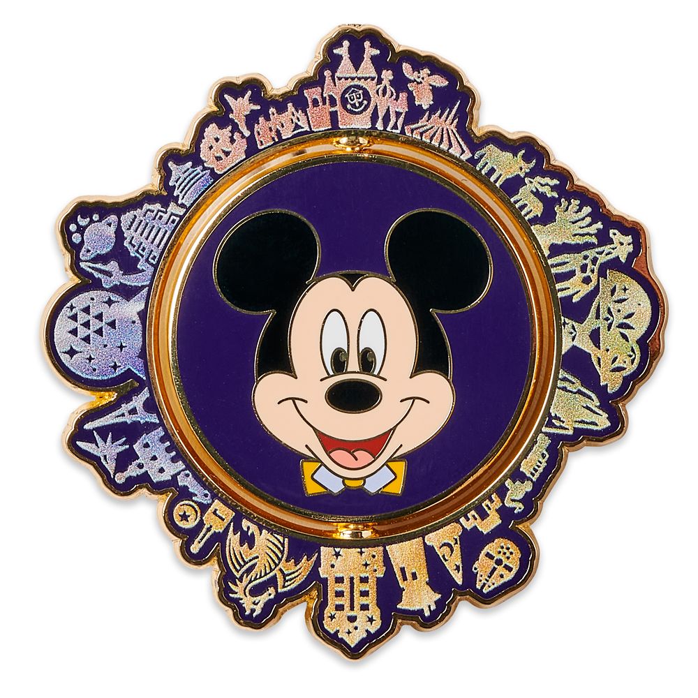 Mickey Mouse Spinner Pin – Walt Disney World 50th Anniversary – Limited Release