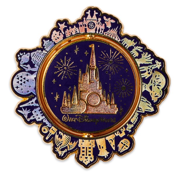 Mickey Mouse Spinner Pin – Walt Disney World 50th Anniversary – Limited Release
