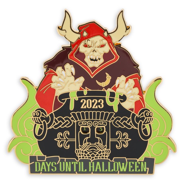 The Horned King Jumbo Halloween Countdown Pin 2023 – The Black Cauldron – Limited Release