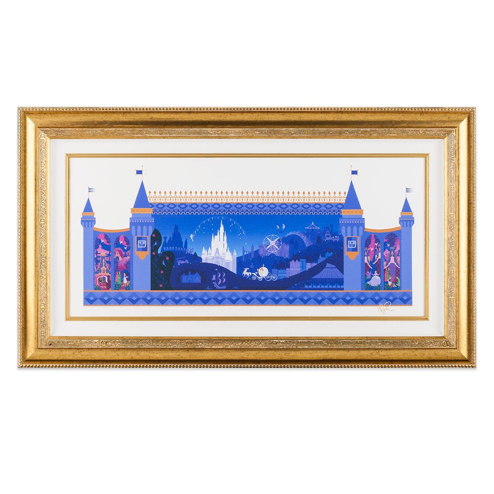 Cinderella Castle ''Kingdom of Magic'' Framed Canvas Print – Walt Disney World – Limited Edition