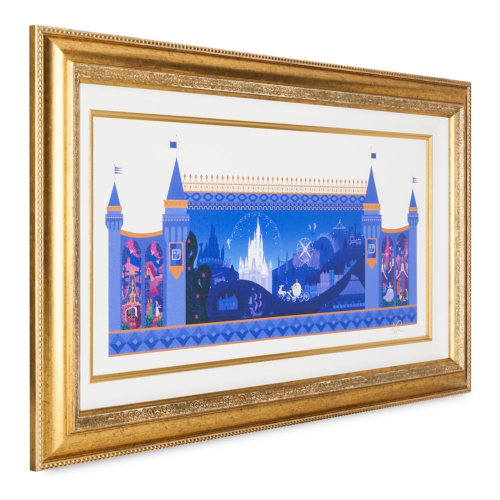 Cinderella Castle ''Kingdom of Magic'' Framed Canvas Print &ndash; Walt Disney World &ndash; Limited Edition