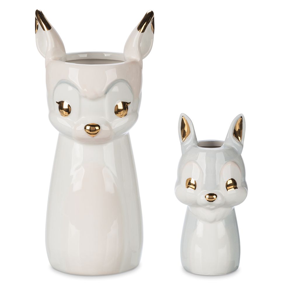 Bambi and Thumper Ceramic Vase Set