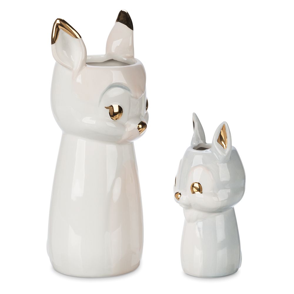 Bambi and Thumper Ceramic Vase Set