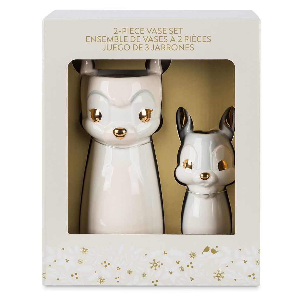 Bambi and Thumper Ceramic Vase Set