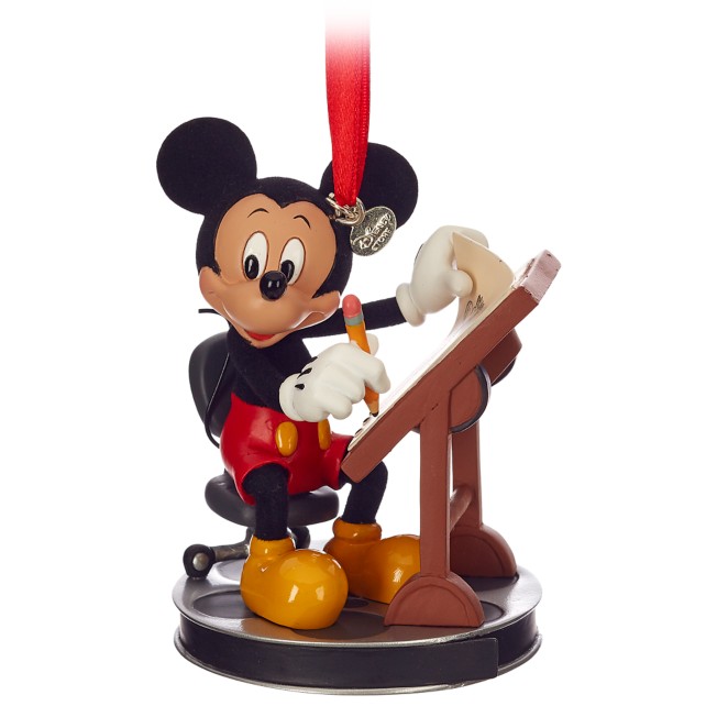 Details about   Disney Store Mickey Mouse Club Band Leader Living Magic Sketchbook Ornament NWT 