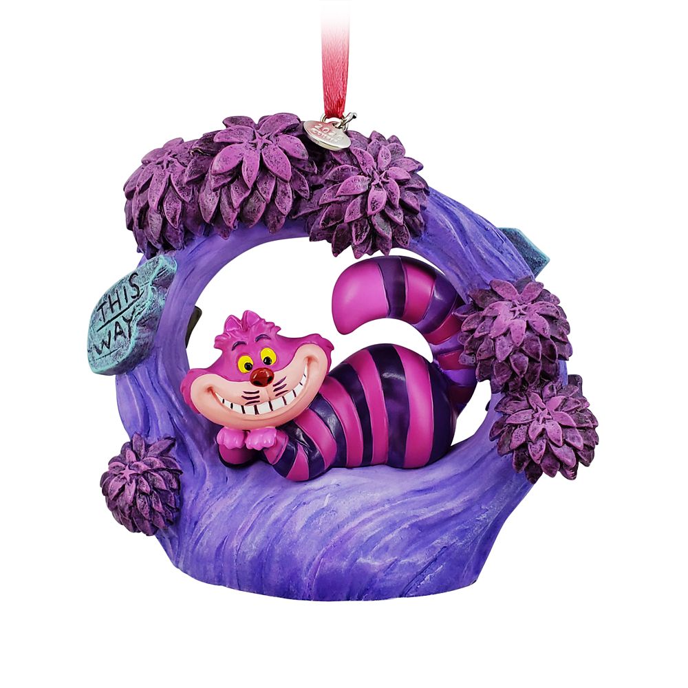 Cheshire Cat Light-Up Living Magic Sketchbook Ornament – Alice in Wonderland