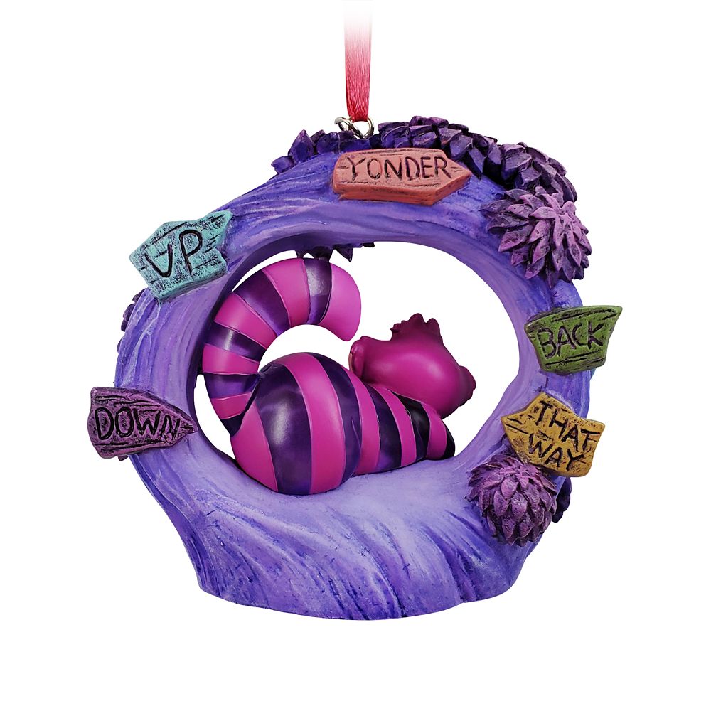 Cheshire Cat Light-Up Living Magic Sketchbook Ornament – Alice in Wonderland