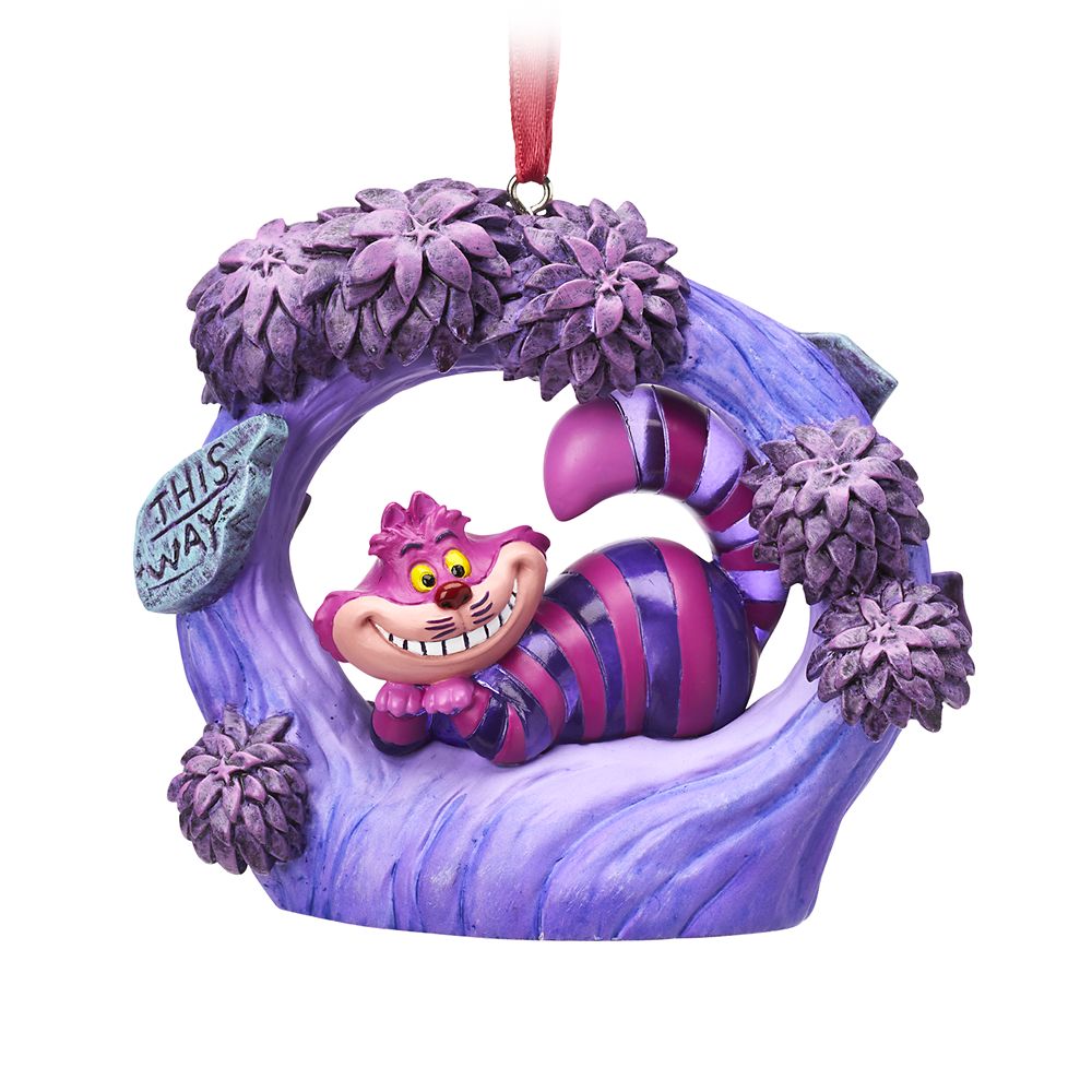 Cheshire Cat Light-Up Living Magic Sketchbook Ornament – Alice in Wonderland