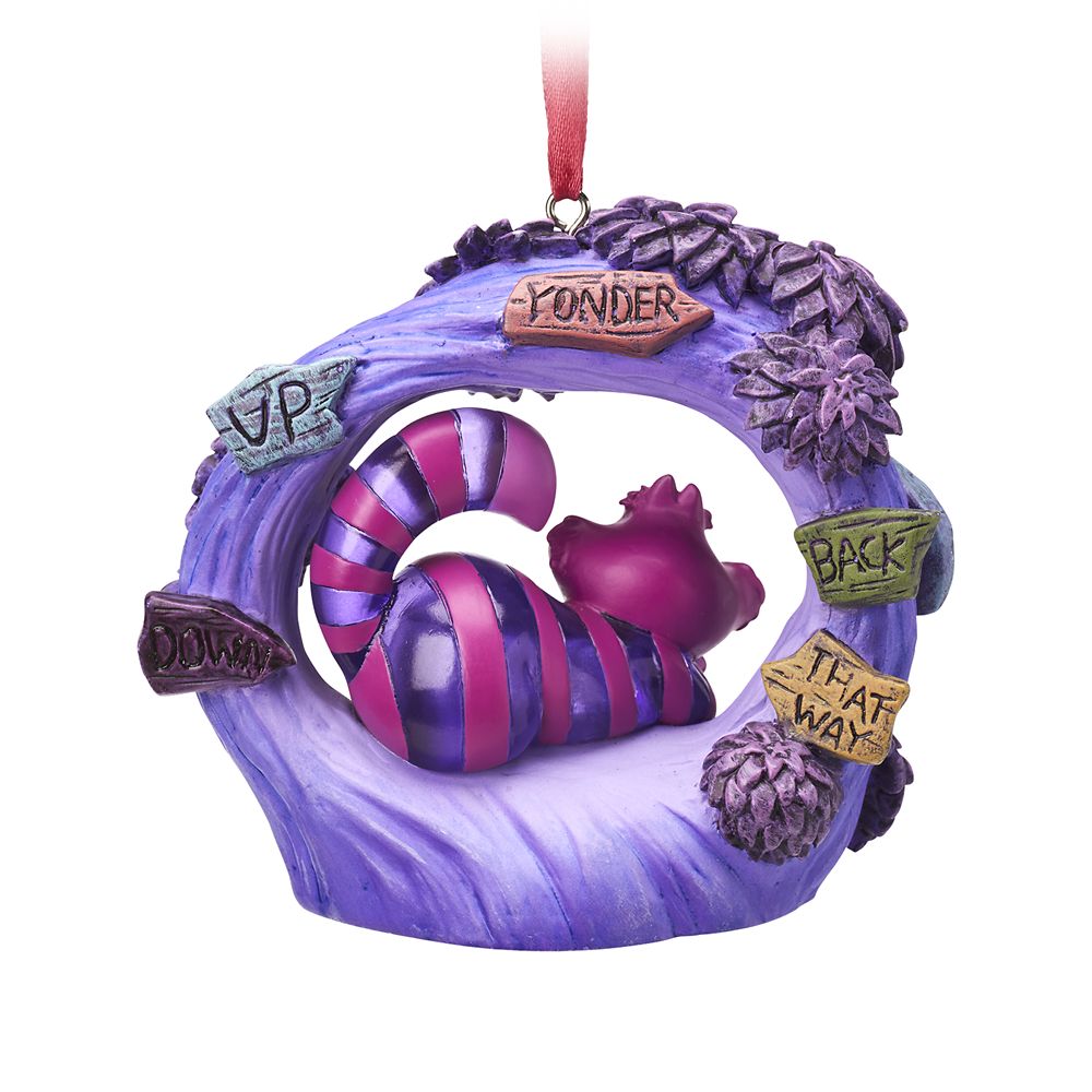 Cheshire Cat Light-Up Living Magic Sketchbook Ornament – Alice in Wonderland