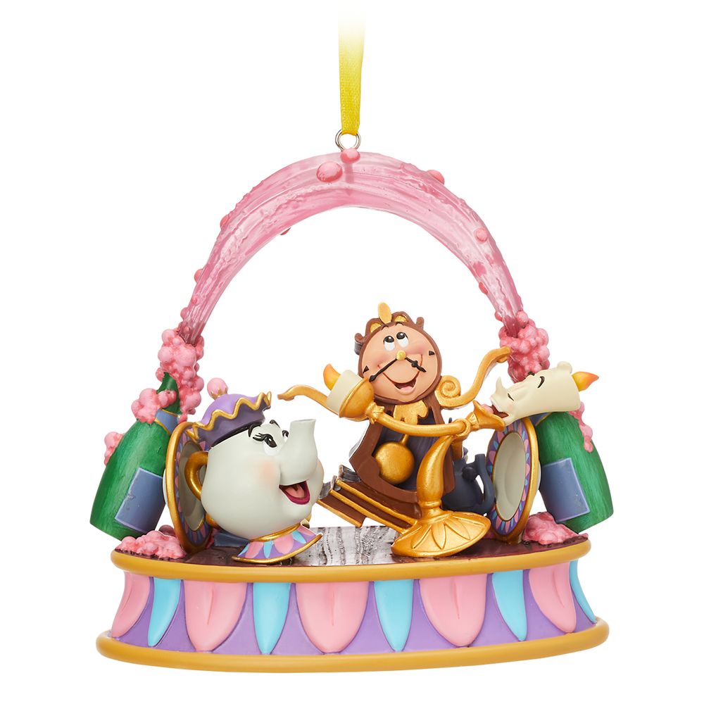 Lumiere and Friends Singing Living Magic Sketchbook Ornament – Beauty and the Beast is here now