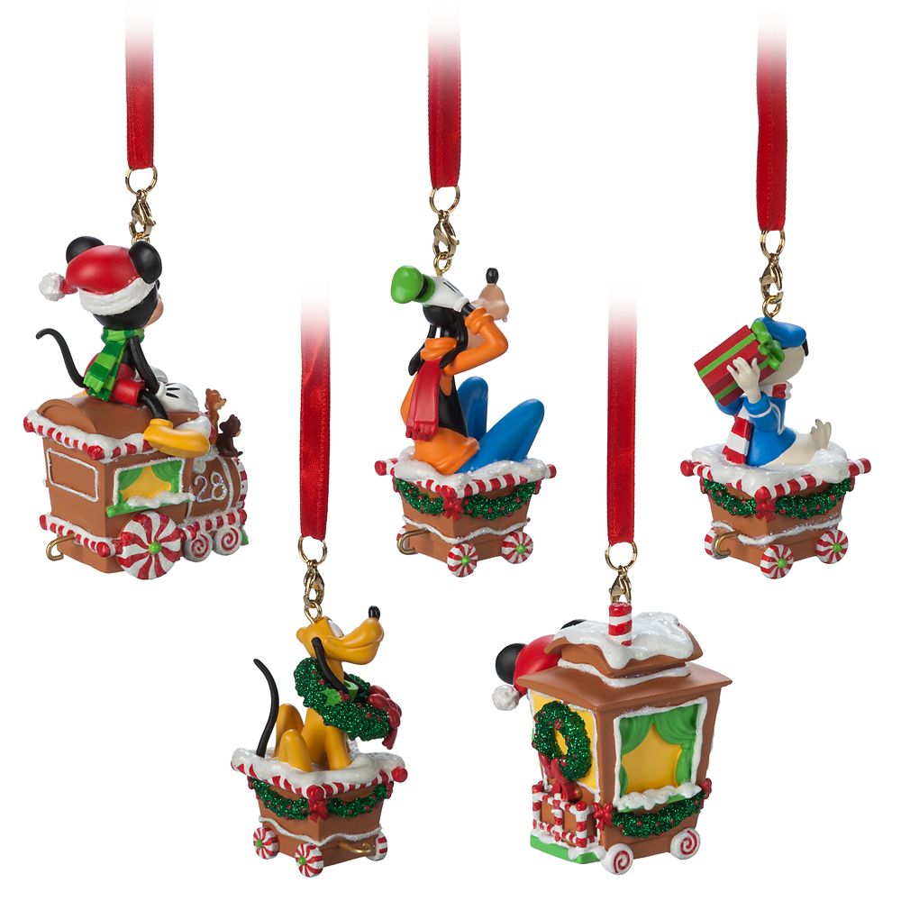 Mickey Mouse and Friends Train Ornament Set