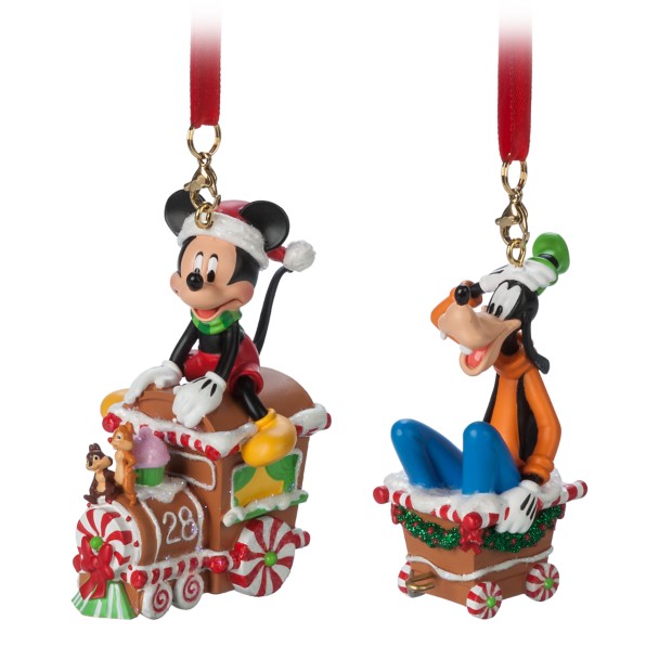Mickey Mouse and Friends Train Ornament Set