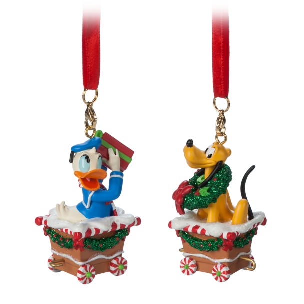 Mickey Mouse and Friends Train Ornament Set