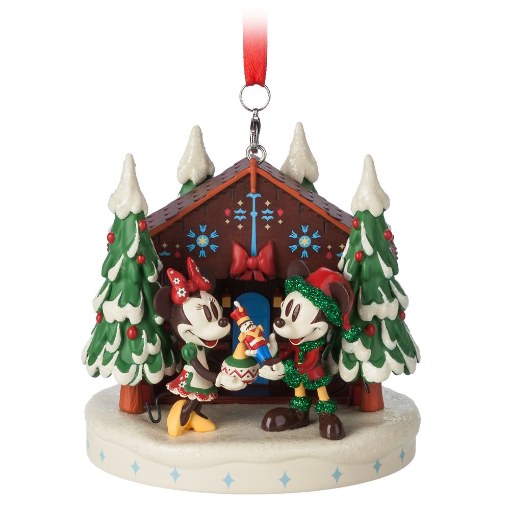 Mickey and Minnie Mouse Figural Holiday Sketchbook Ornament has hit the shelves
