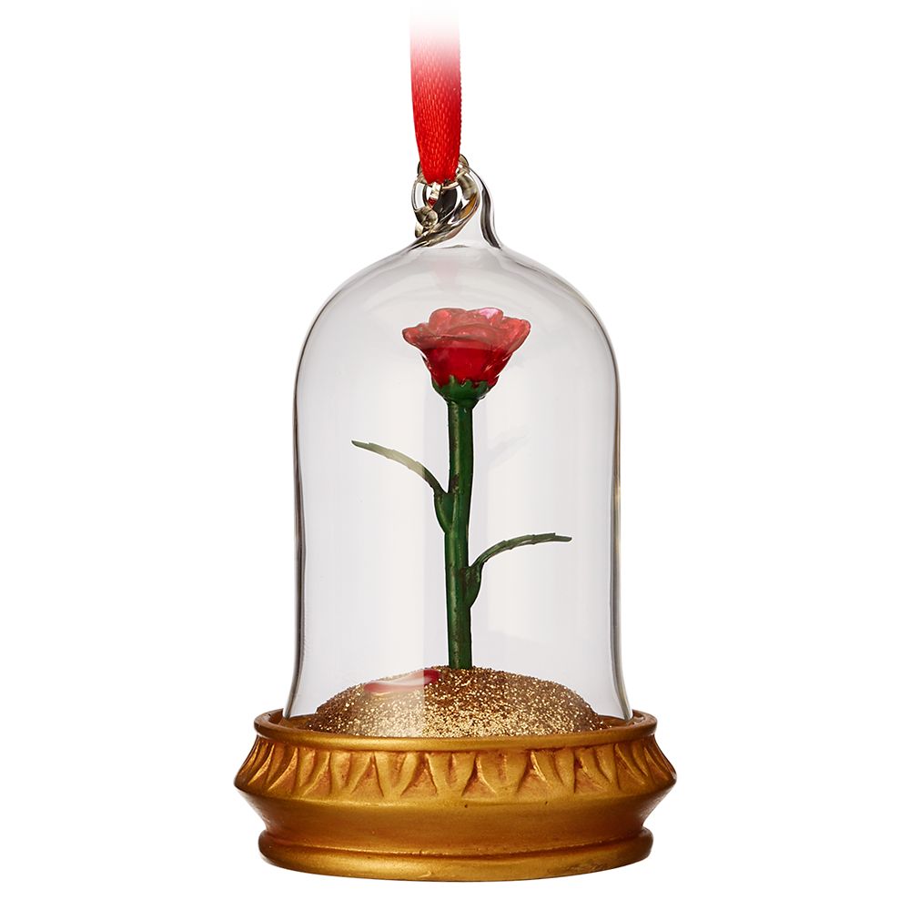 Enchanted Rose Light-Up Sketchbook Ornament – Beauty and the Beast