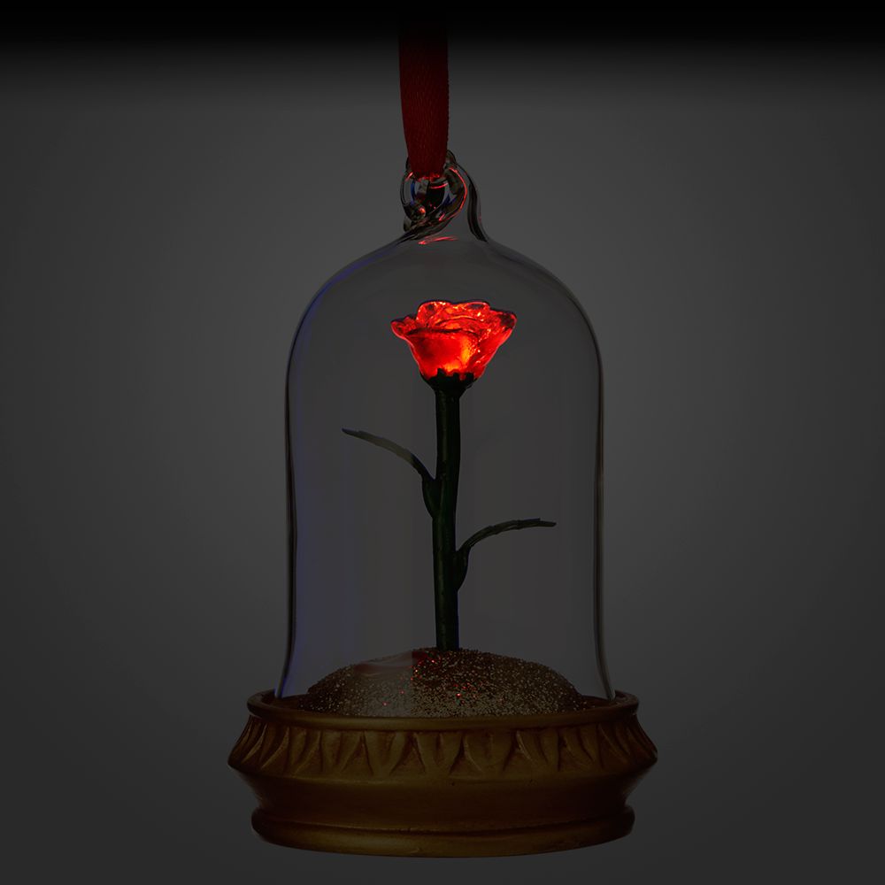 Enchanted Rose Light-Up Sketchbook Ornament – Beauty and the Beast