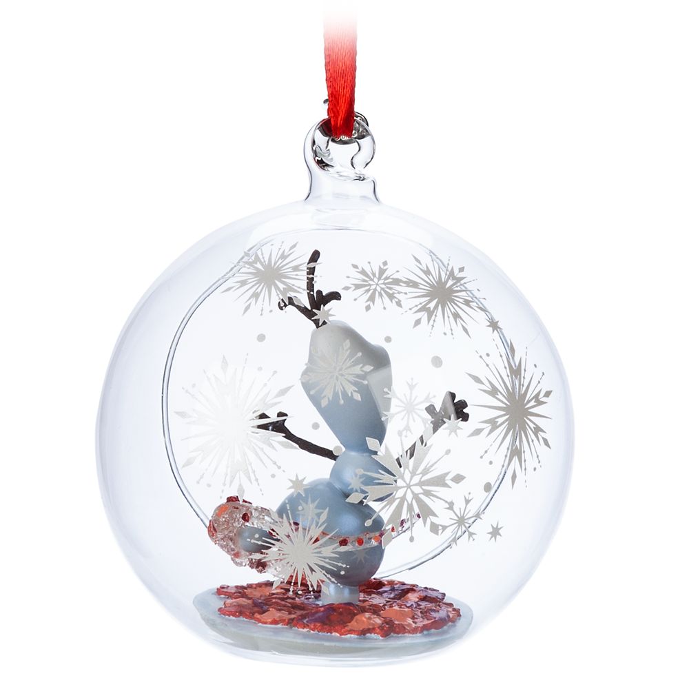 Olaf Glass Globe Sketchbook Ornament – Frozen 2