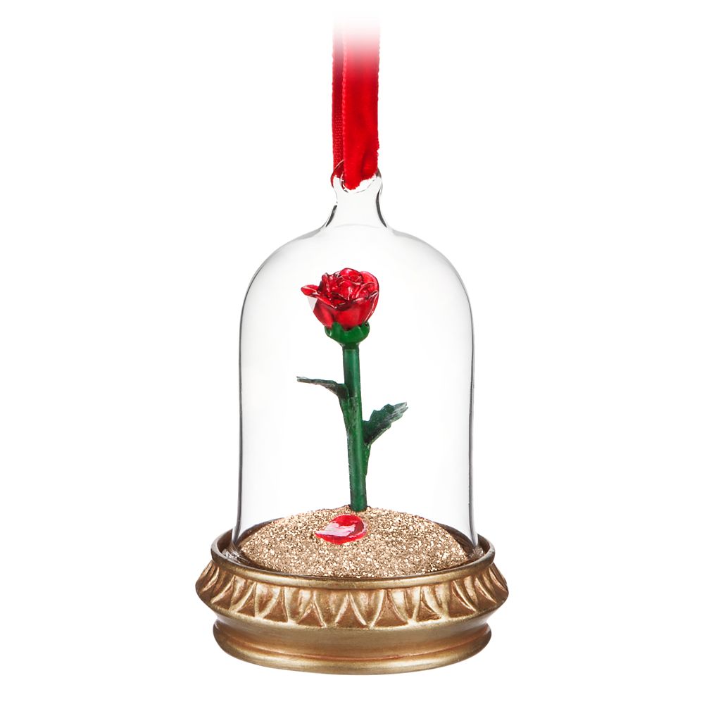 Enchanted Rose Light-Up Living Magic Sketchbook Ornament – Beauty and the Beast