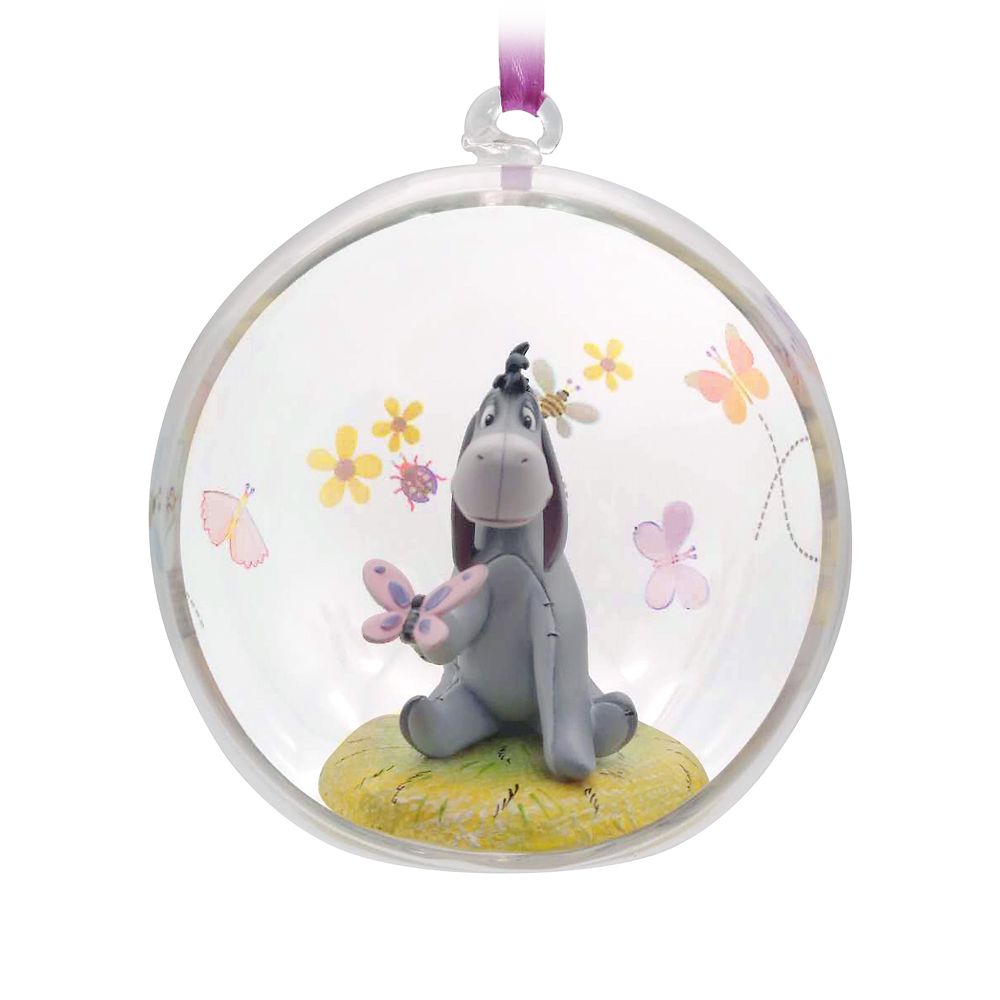 Eeyore Glass Globe Sketchbook Ornament