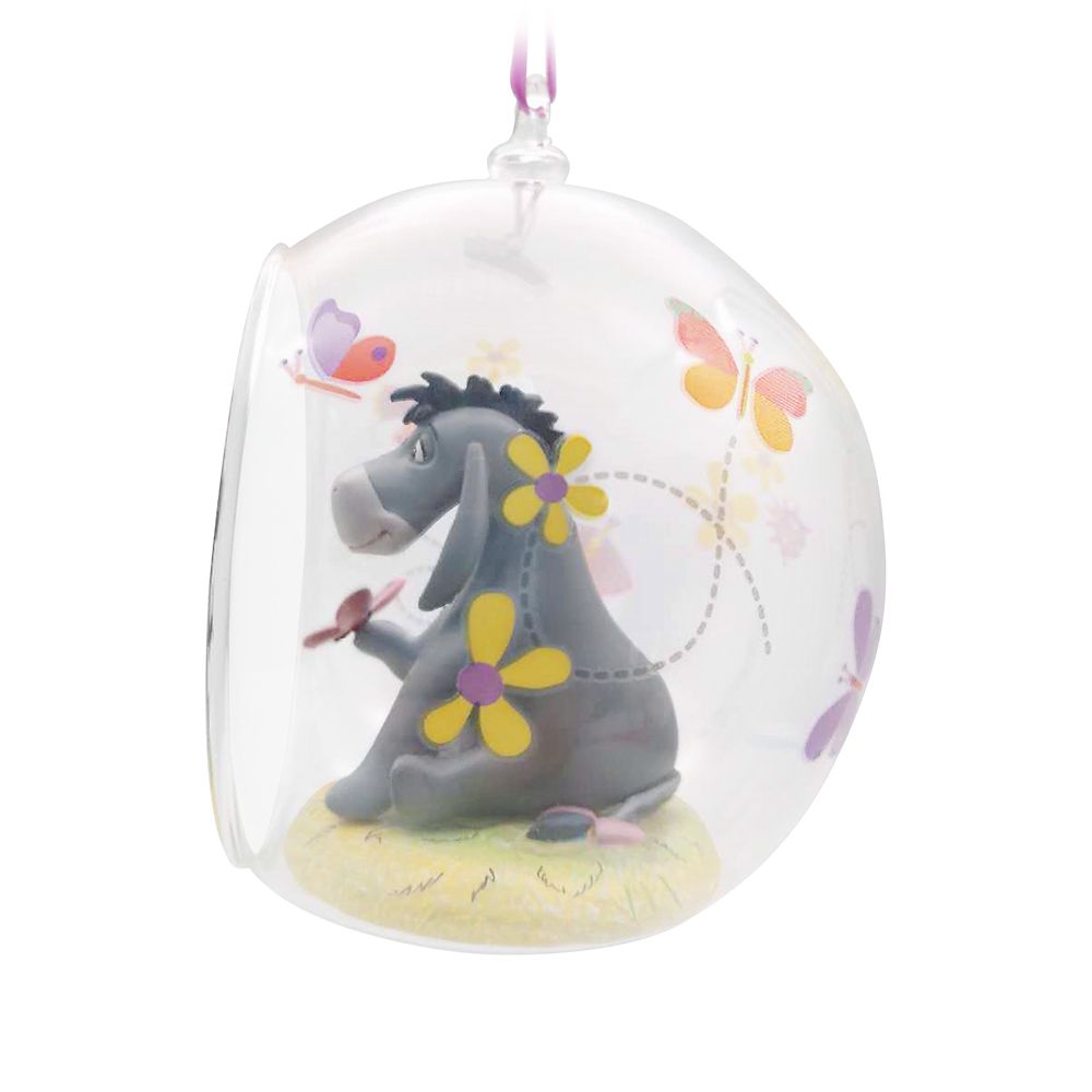 Eeyore Glass Globe Sketchbook Ornament