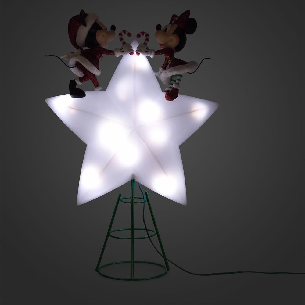 Shop Disney Mickey and Minnie Mouse LightUp Holiday Tree Topper Home