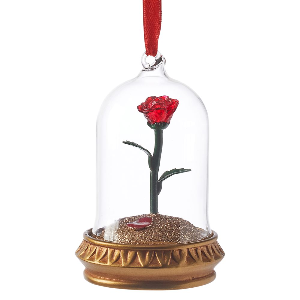 Enchanted Rose Light-Up Living Magic Sketchbook Ornament – Beauty and the Beast