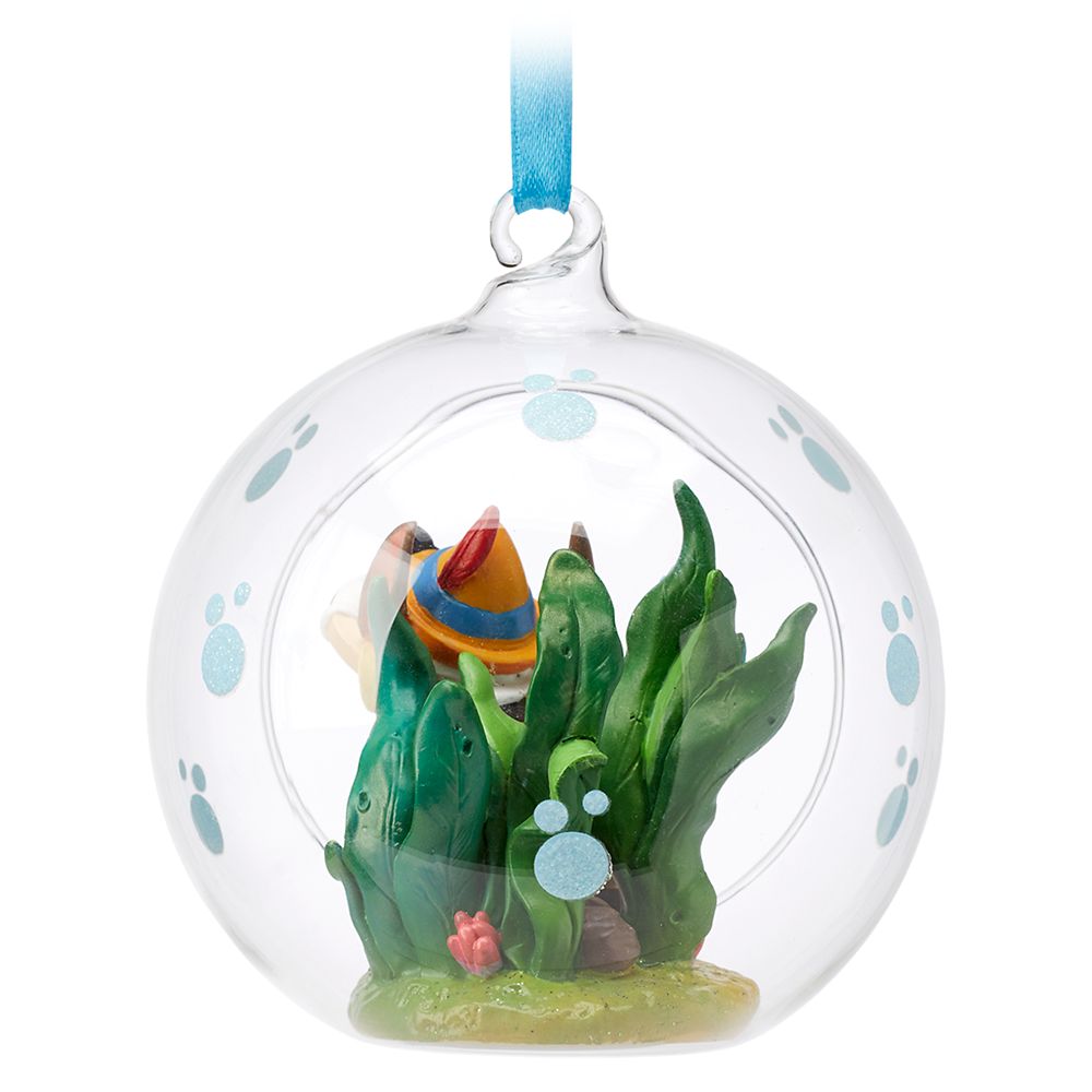 Pinocchio Glass Globe Sketchbook Ornament