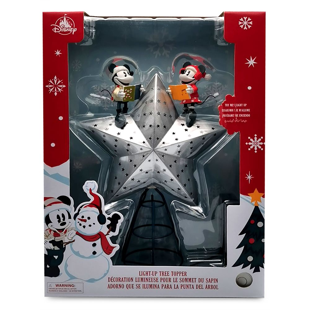 Mickey and Minnie Mouse Light-Up Tree Topper