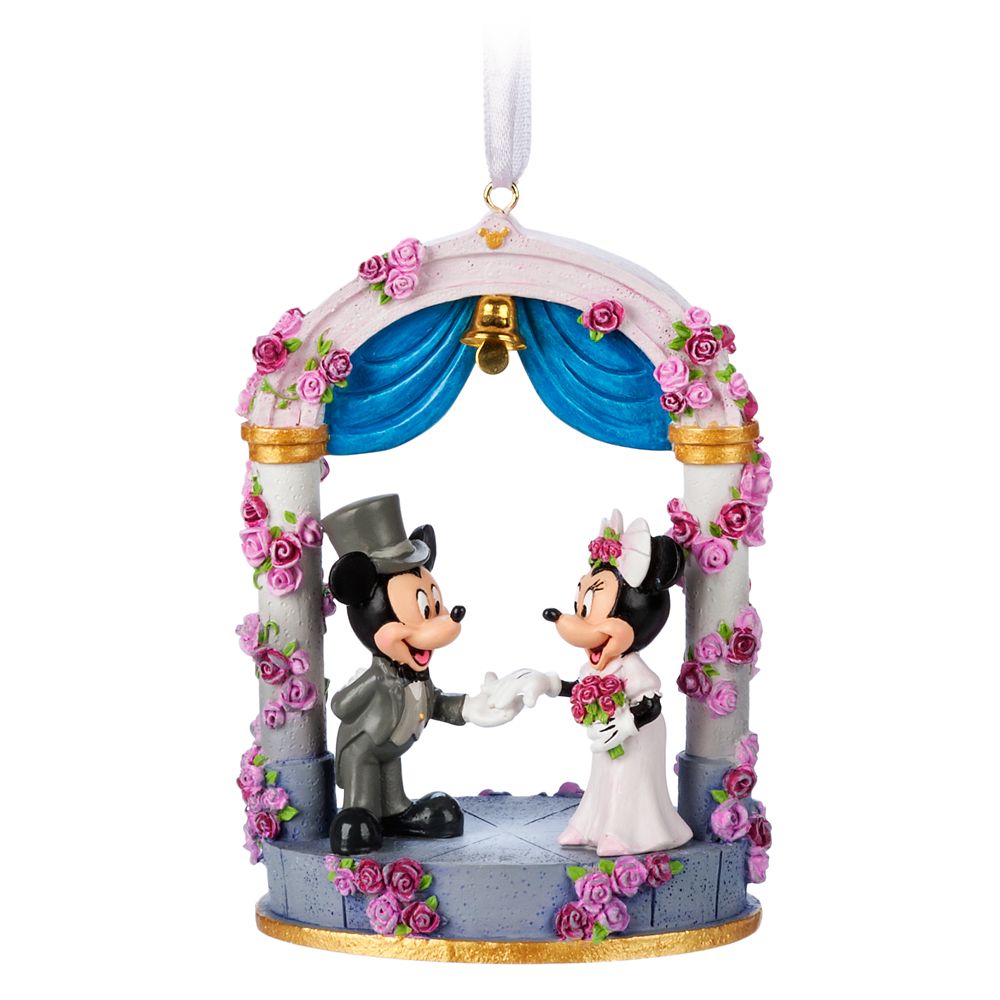 Mickey and Minnie Mouse Figural Wedding Ornament now available online
