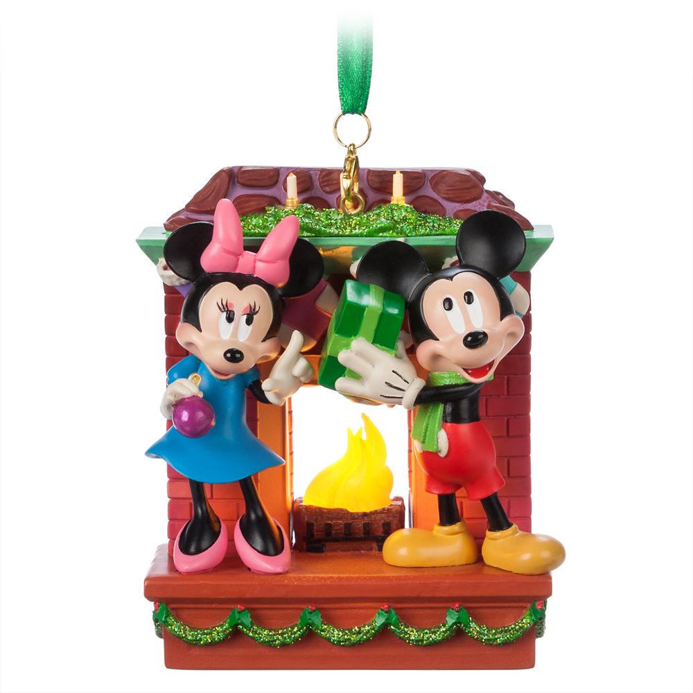 Mickey and Minnie Mouse Light-Up Living Magic Sketchbook Ornament Official shopDisney