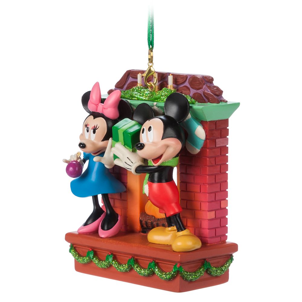 Mickey and Minnie Mouse Light-Up Living Magic Sketchbook Ornament