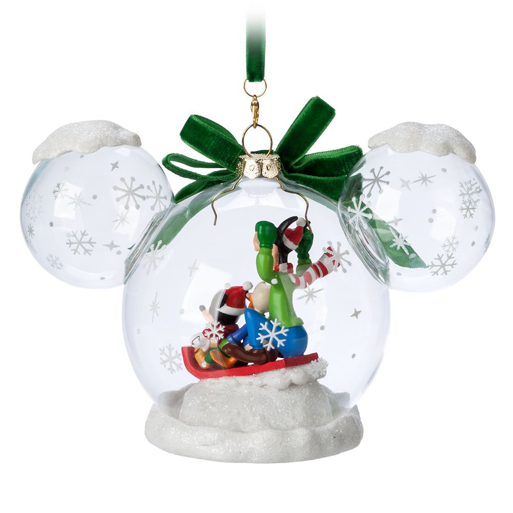 Mickey Mouse and Friends Glass Dome Sketchbook Ornament