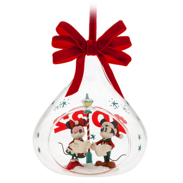 Mickey and Minnie Mouse Figural Holiday 2022 Sketchbook Ornament