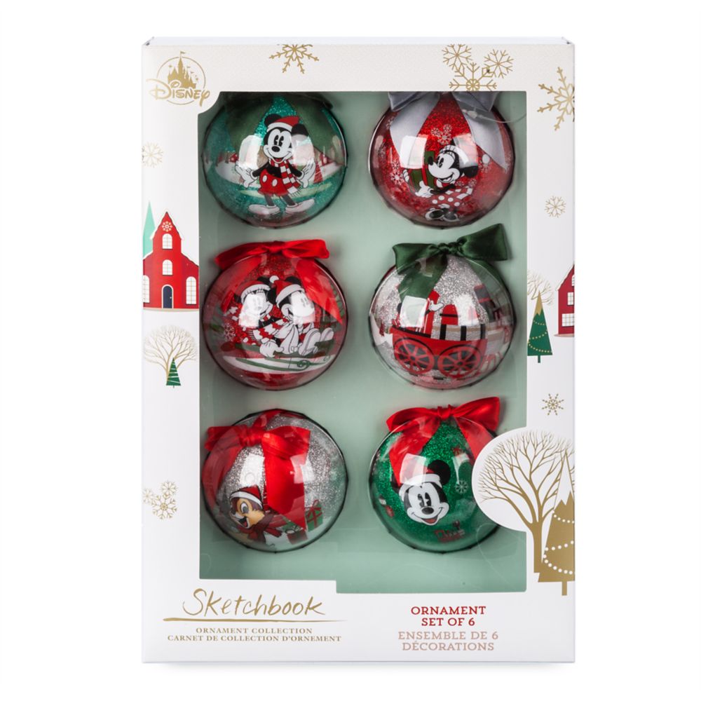 Mickey Mouse and Friends Sketchbook Ornament Set