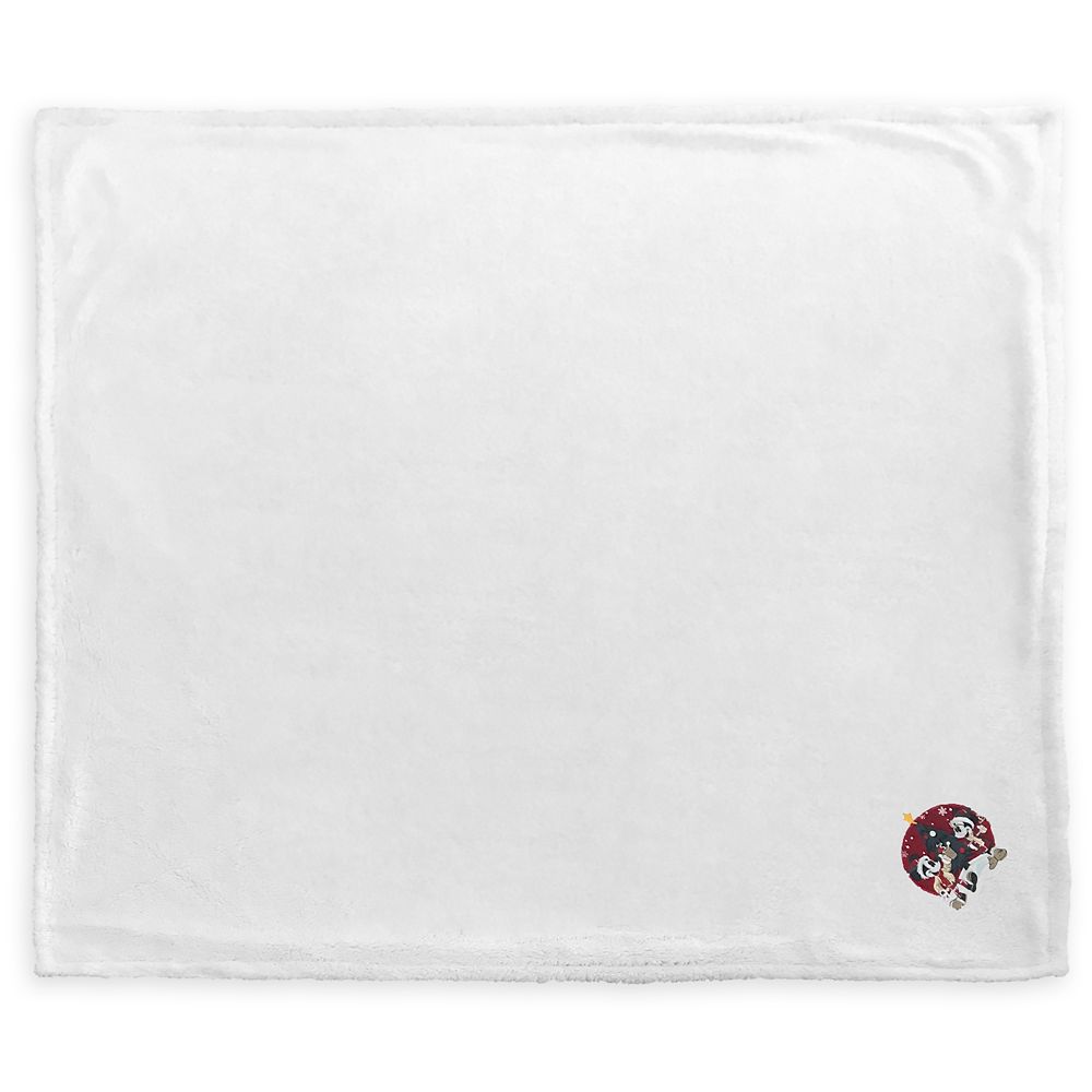 Mickey and Minnie Mouse Holiday Fleece Throw