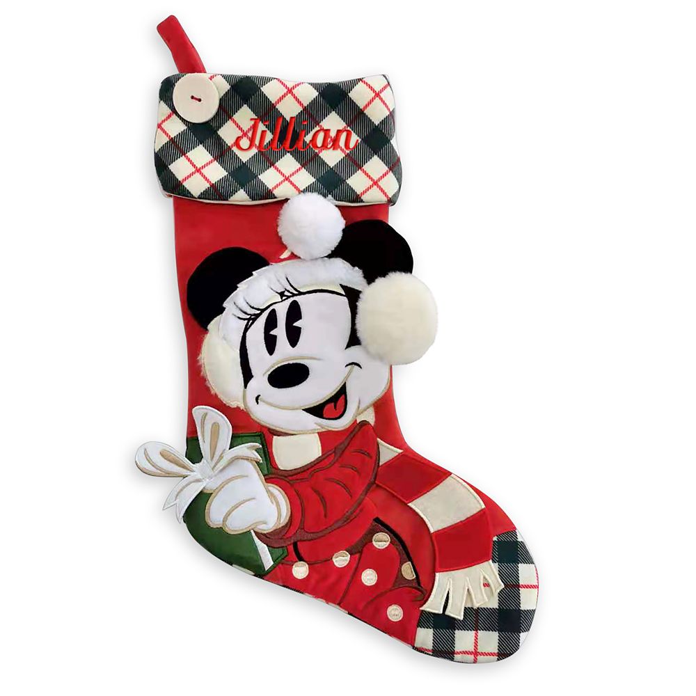 Minnie Mouse Holiday Stocking – Personalized