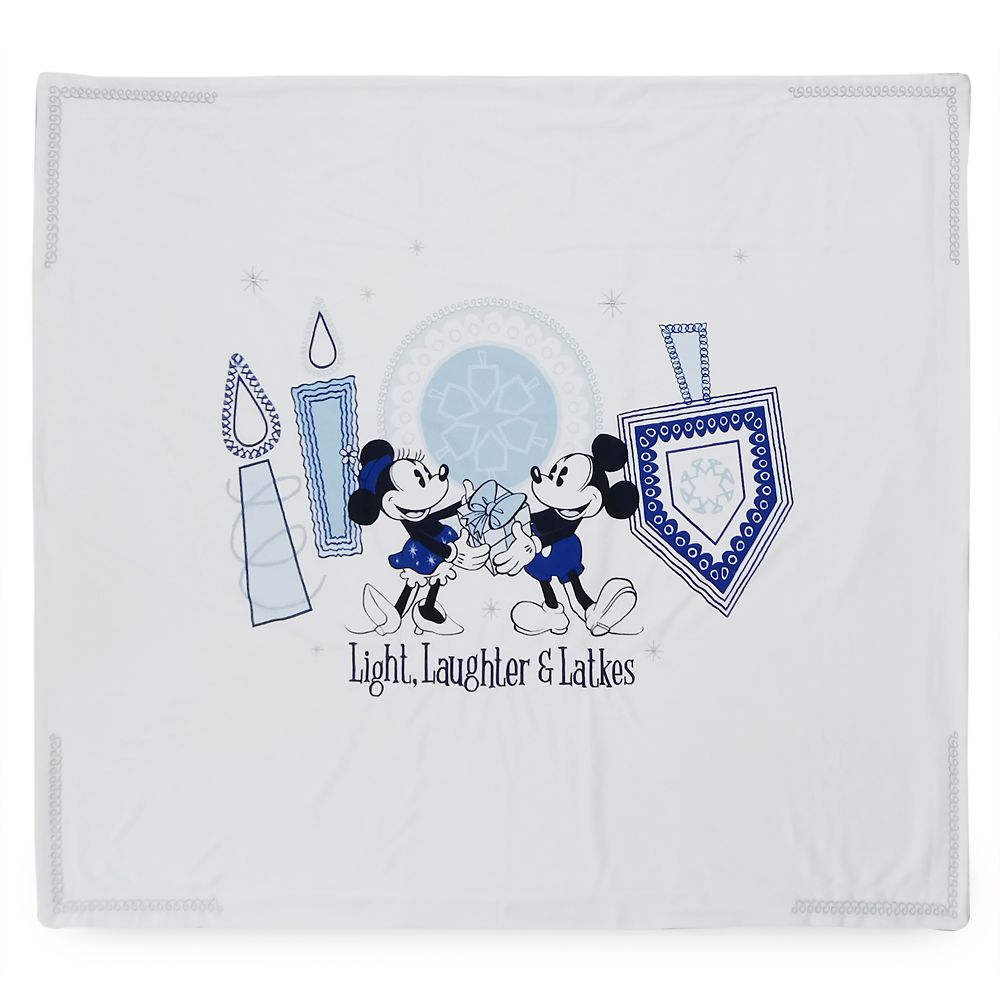 Mickey and Minnie Mouse Chanukah Fleece Throw Official shopDisney