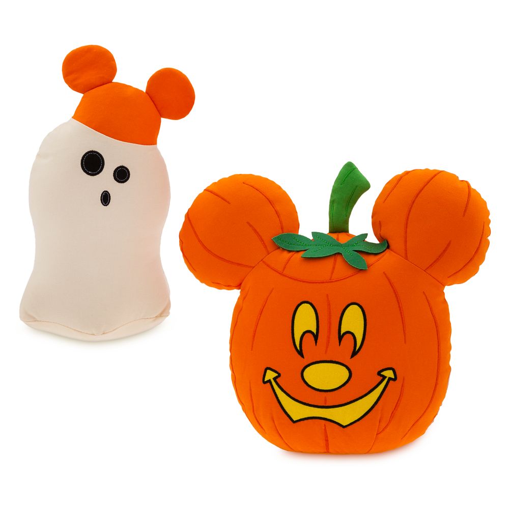 Mickey Mouse Jack-o’-Lantern and Ghost Halloween Throw Pillows now out for purchase