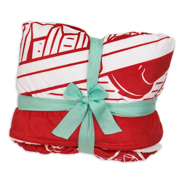 Mickey and Minnie Mouse Holiday Fleece Throw