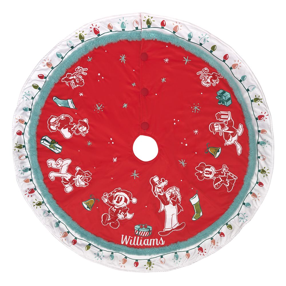 Mickey Mouse and Friends Holiday Tree Skirt – Personalized can now be purchased online