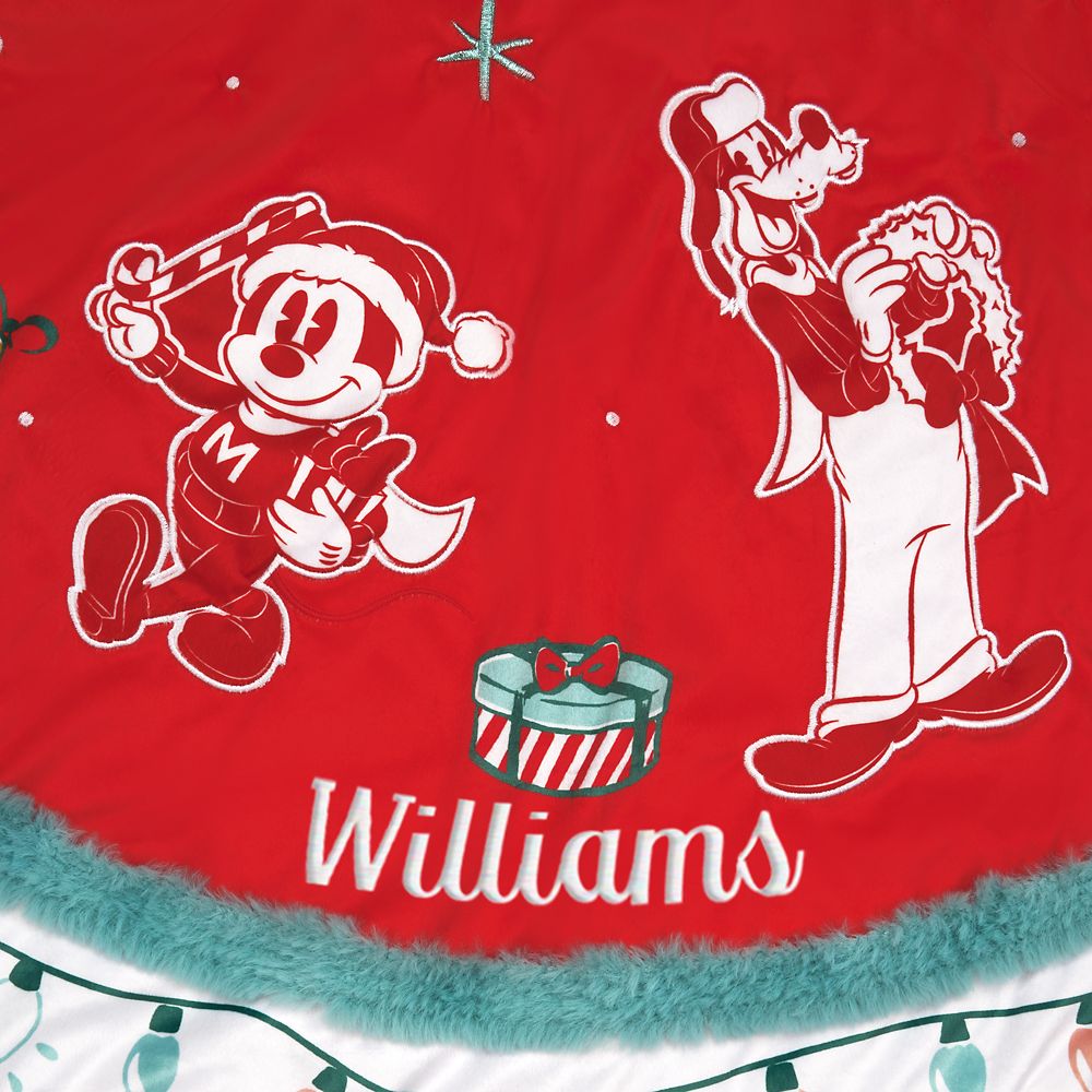 Mickey Mouse and Friends Holiday Tree Skirt – Personalized