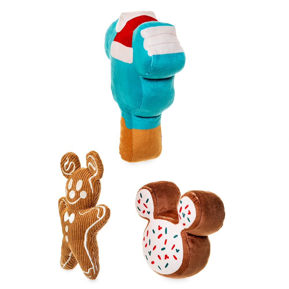 Mickey Mouse Holiday Dog Toy Set – 3-Pc.