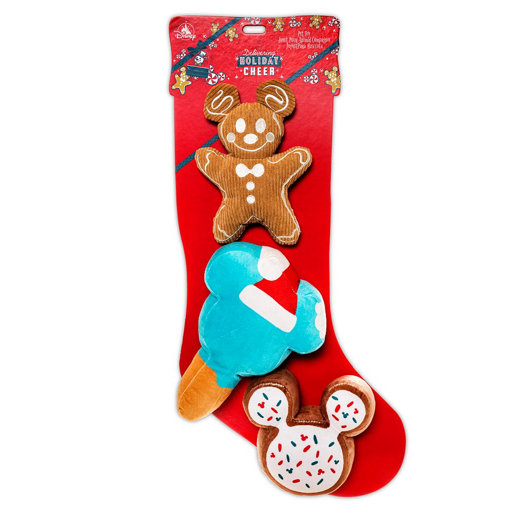 Mickey Mouse Holiday Dog Toy Set – 3-Pc.